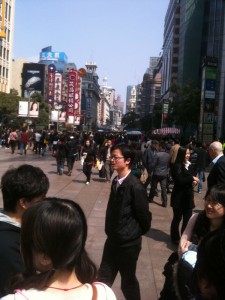 Die Nanjing Road, Fussgaengerzone